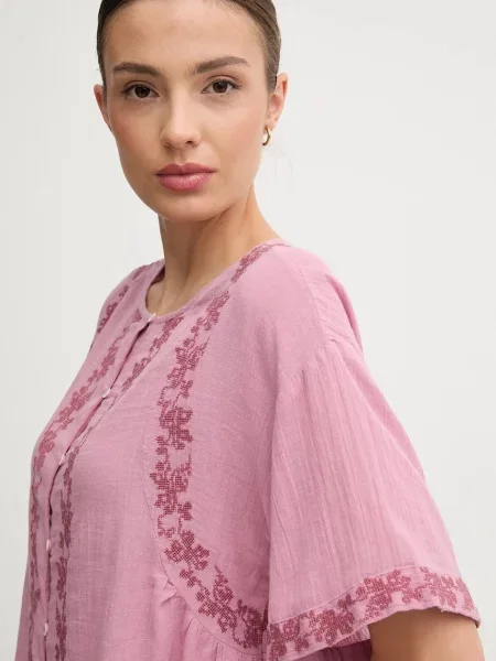 Сорочка Hoss Intropia relaxed класичний комір рожевий