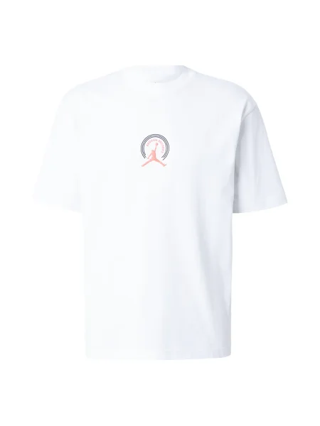 Jordan Majica NC RCRDS svetlo rdeča / črna bela