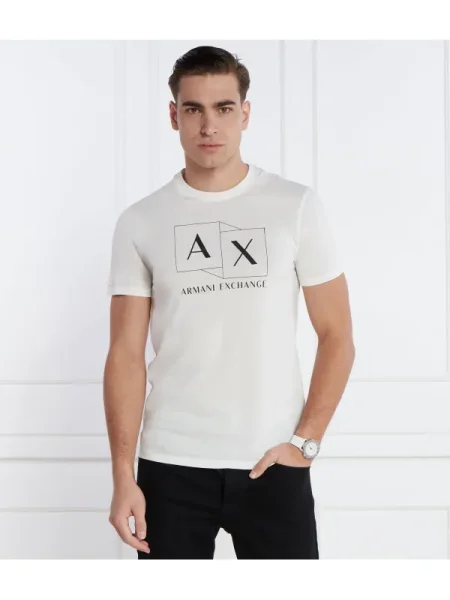Armani Exchange Tricou alb