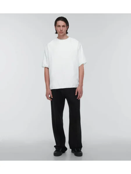 Selyem póló Jil Sander zöld