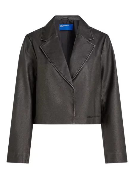 Sacou Karl Lagerfeld Jeans zdrențuiți negru