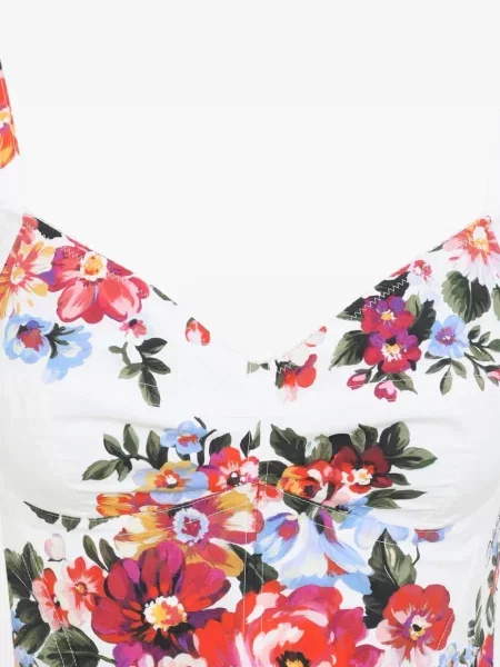 Top Dolce & Gabbana cu model floral alb