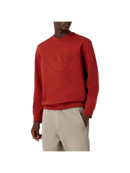 Bluza nierozpinana Emporio Armani brązowa