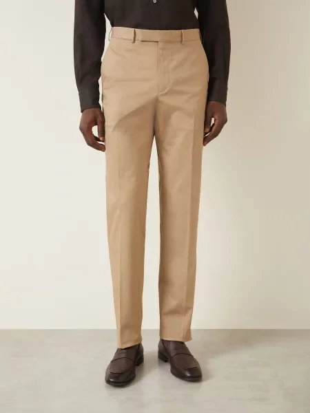 Zegna Chinosy Slim Fit beige beżowe