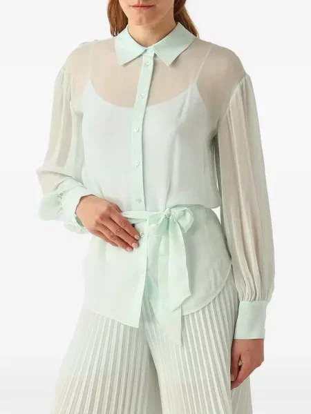 Bluză Twinset cu legături verde