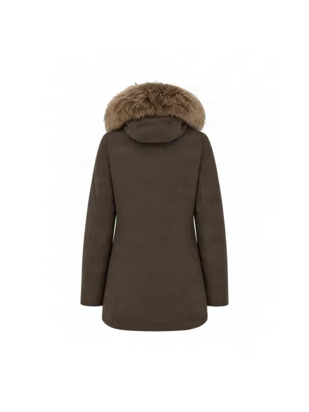 Parka Woolrich brązowa