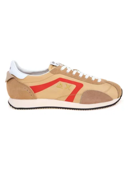 Sneakersy Sun68 zamszowe beżowe