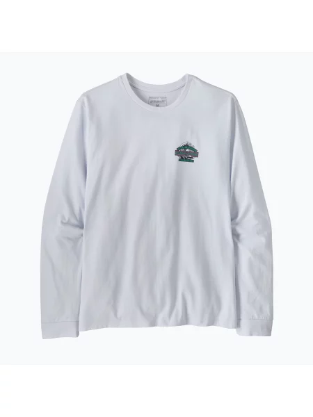 Тениска Patagonia с дълъг ръкав бяло