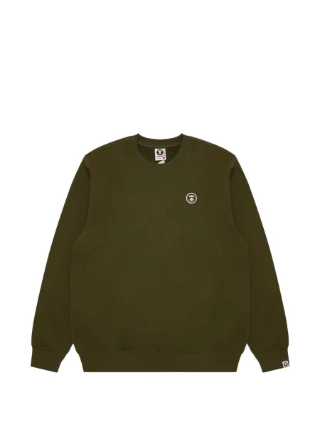 Hanorac crewneck Aape By A Bathing Ape cu decolteu rotund verde