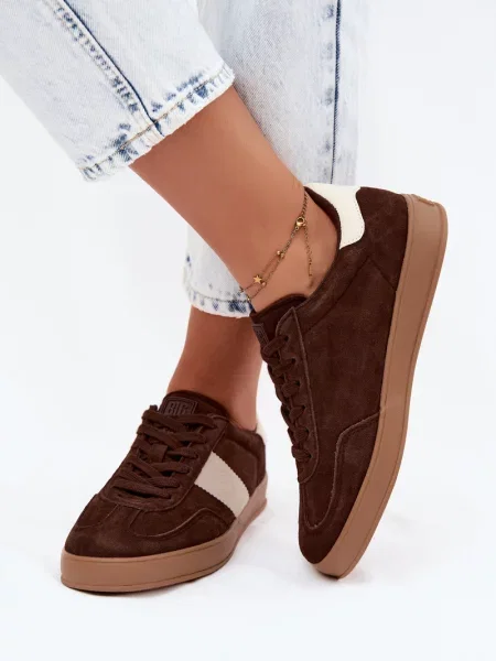 Teniși Big Star Shoes din piele maro