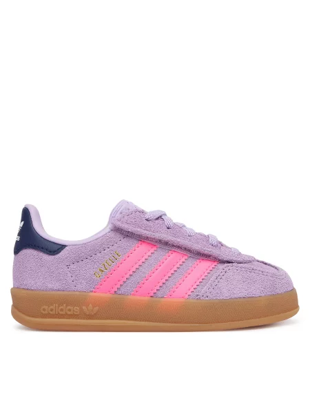 Superge adidas Gazelle Indoor Comfort Closure Elastic Lace Vijolična roza