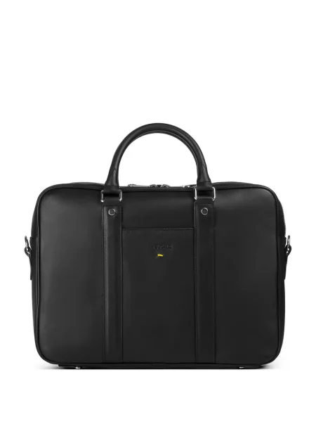 Kožená taška Doucal's černá