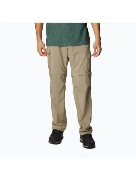 Pantaloni de trekking pentru bărbați Columbia Silver Ridge Utility Convertible maro