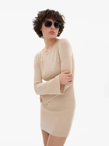 Сукня міні Promin модал бежевий