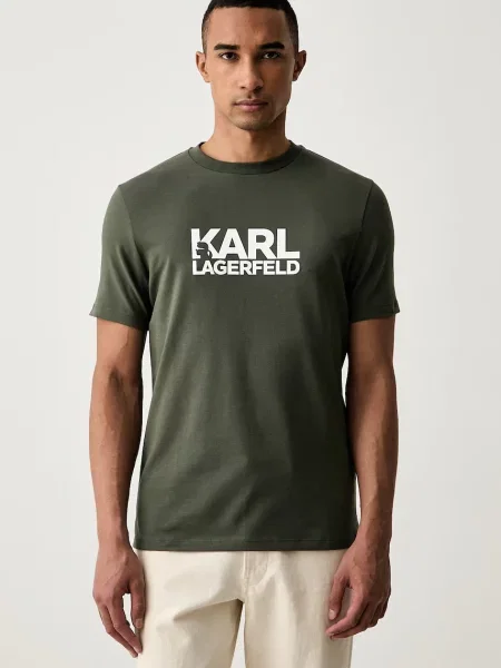 Karl Lagerfeld tricou pentru bărbați cu verde