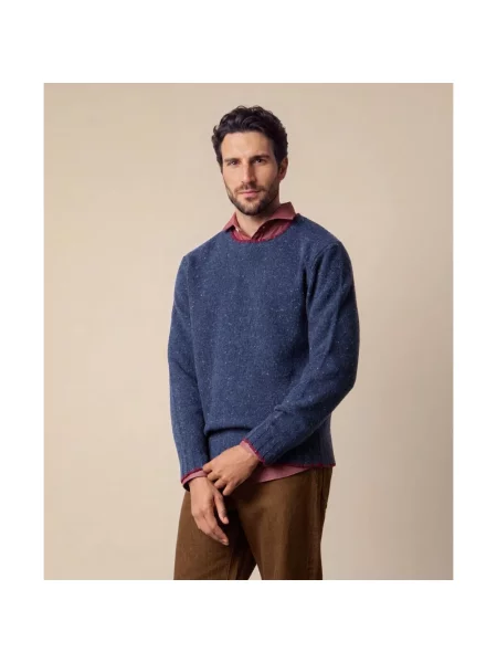 Sweter Brooks Brothers wełniany niebieski