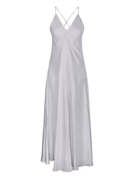 Rochie Forte_forte de mătase gri