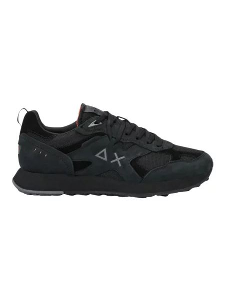 Sneakersy Sun68 z nubuku czarne