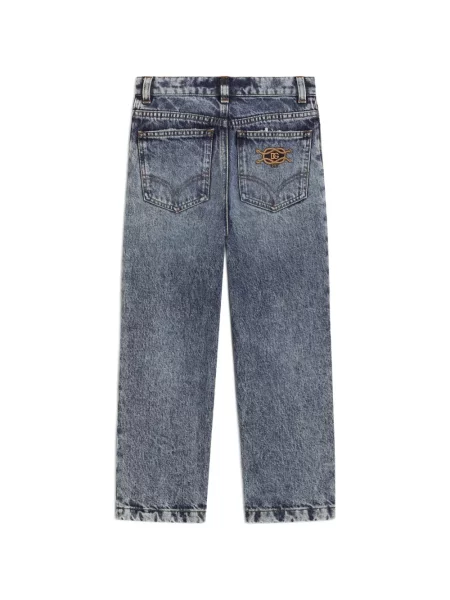 Spodnie dziecięce Dolce And Gabbana niebieskie