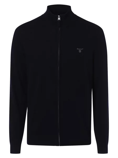 GANT Geacă tricotată bleumarin gri