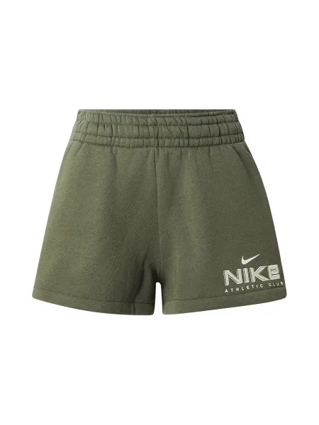 Nike Sportswear Pantaloni CLS+ FLC oliv / verde pastel alb
