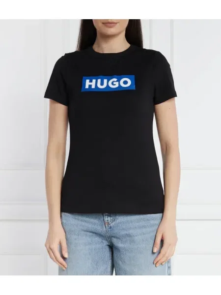 Hugo Blue Tricou Classic Tee_B | Regular Fit alb