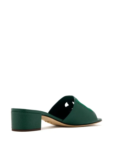 Papuci tip mules Dolce & Gabbana verde