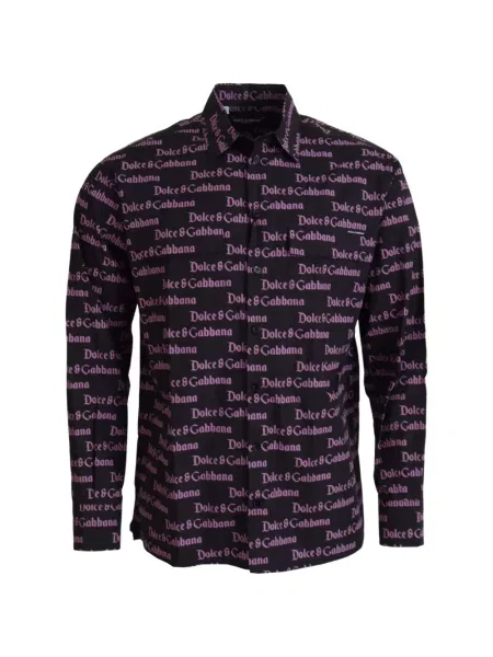 Cămașă Dolce & Gabbana cu imagine negru