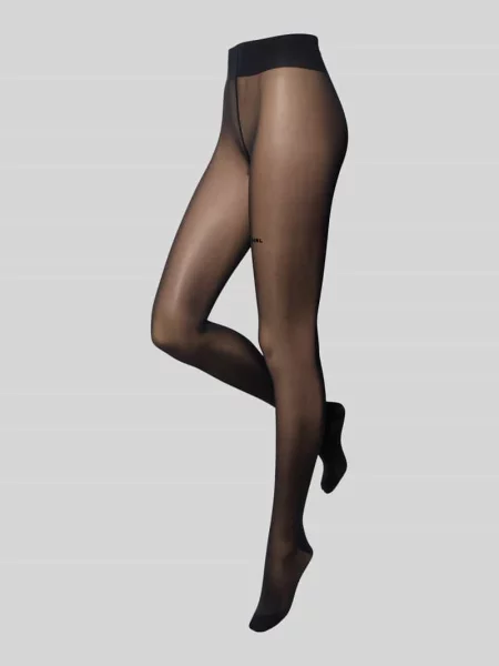 Rajstopy z haftem z napisem model Girl‘s Girl' Oh April czarne