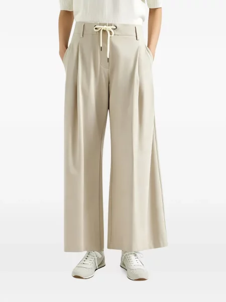 Pantaloni palazzo Brunello Cucinelli cu cordon