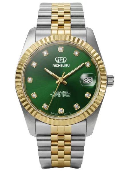 Ceas Richelieu Swiss clasic verde