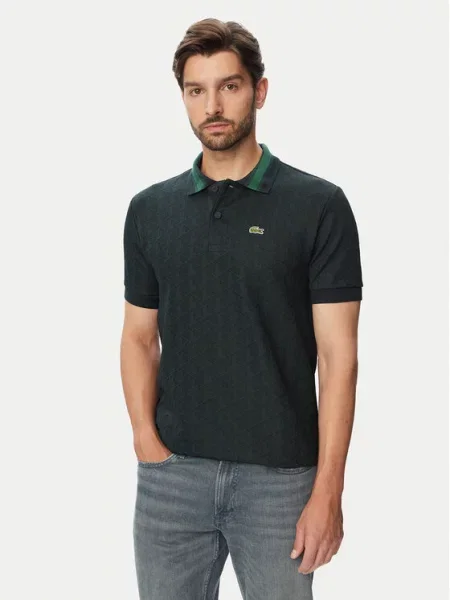 Lacoste Polo marškinėliai Tamsiai žalia