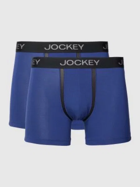 Obcisłe bokserki w jednolitym kolorze Jockey granatowe