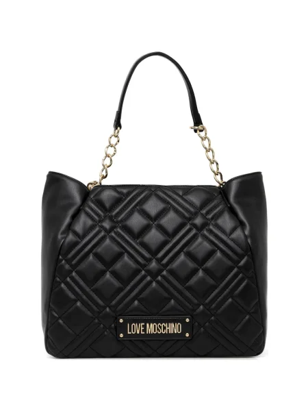 Colier Love Moschino matlasat negru