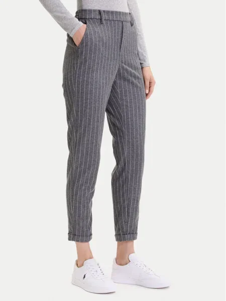 VERO MODA Nohavice VMMAYA MACY svetlosivá / melírovaná sivá