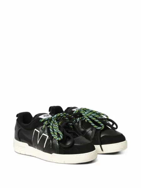 Sneakerși Moschino din piele de căprioară negru