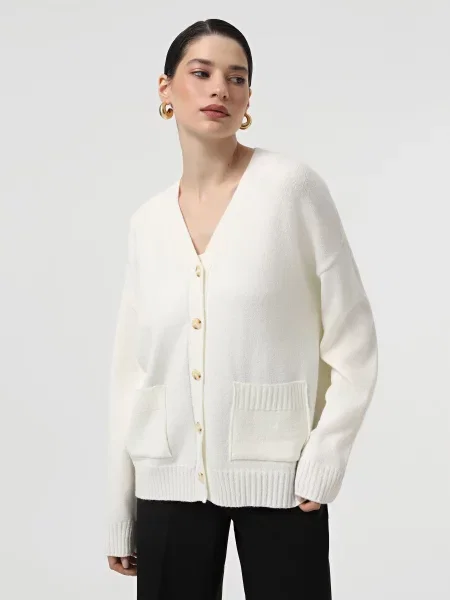 Кардиган Sewel вовна/акрил білий