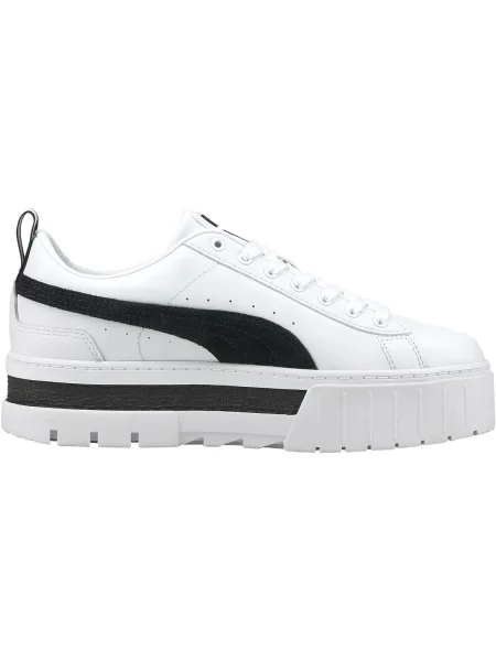 Puma cipő Mayze Lth platformos fehér