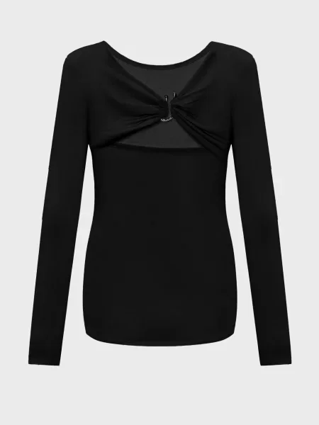 Топ Calvin Klein из джерси черный
