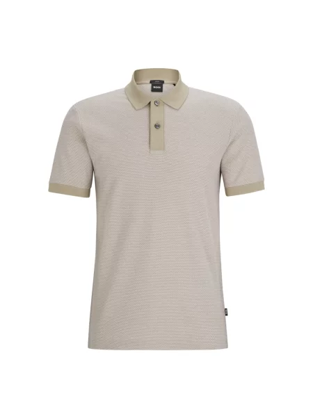 Koszulka polo Boss beżowa