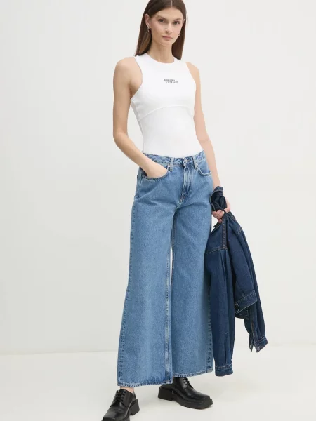 Джинси Red Bull Racing x Pepe Jeans WIDE LEG JEANS червоні