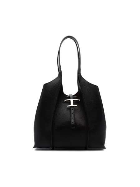 Shopperka Tod's skórzana czarna