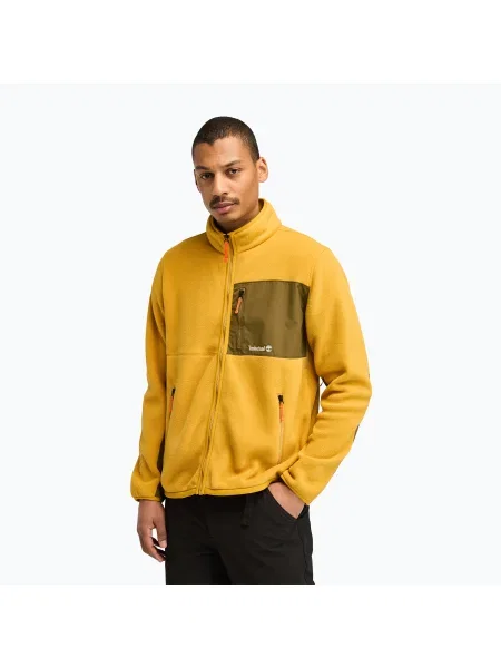 Мъжки суитшърт Timberland Outdoor Archive Re-Issue Polartec Fleece chai tea жълто