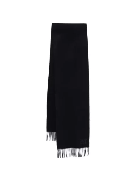 Fular Max Mara cu broderie albastru