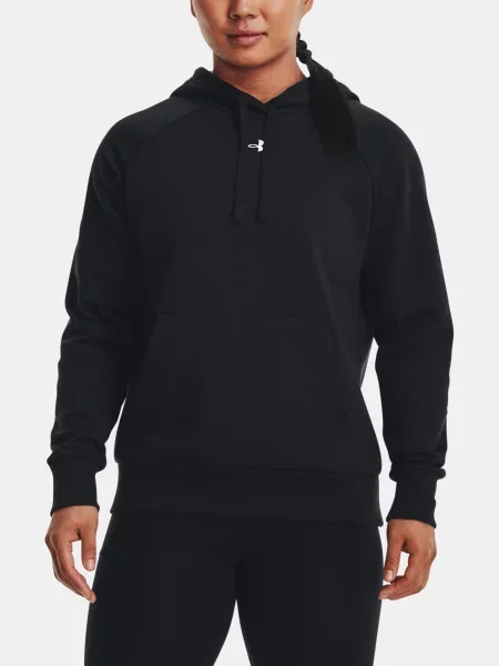 Hoodie Under Armour iz flisa črna