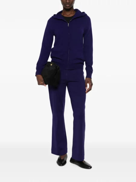 Pantaloni Bompard tricotate violet