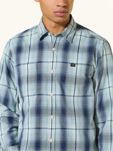 Camel Active Košile Regular Fit tmavě / černošedá modrá