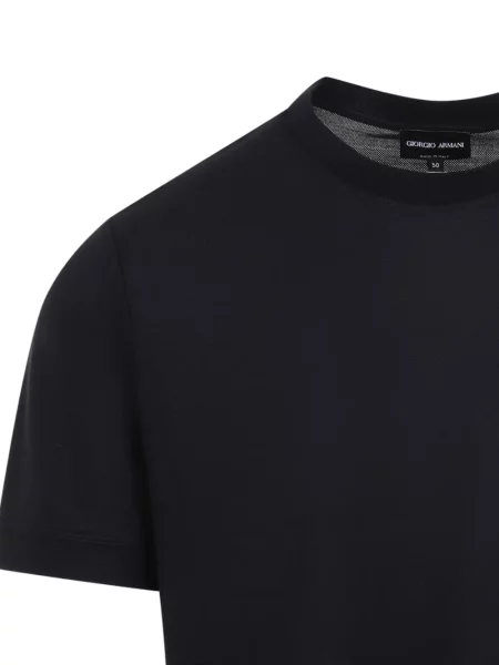 Tricou Giorgio Armani de lână albastru