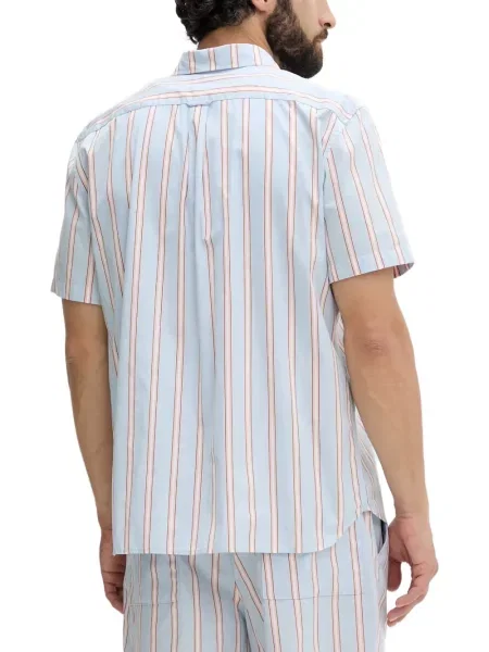 Cămașă Lacoste cu dungi albastru