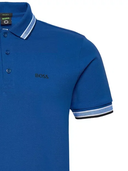 Tricou polo Boss albastru